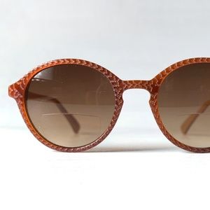 NEW BIFOCAL Sun Reader +1.25 Reading Glasses Caramel Amber Auburn Hair Red Head